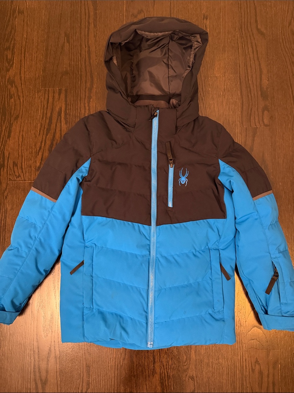 Spyder Black and Blue Insulated Ski Jacket